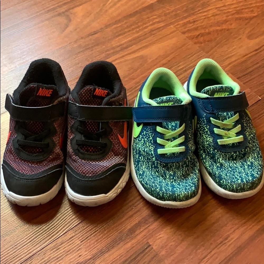 Great condition two pairs of nike velcro